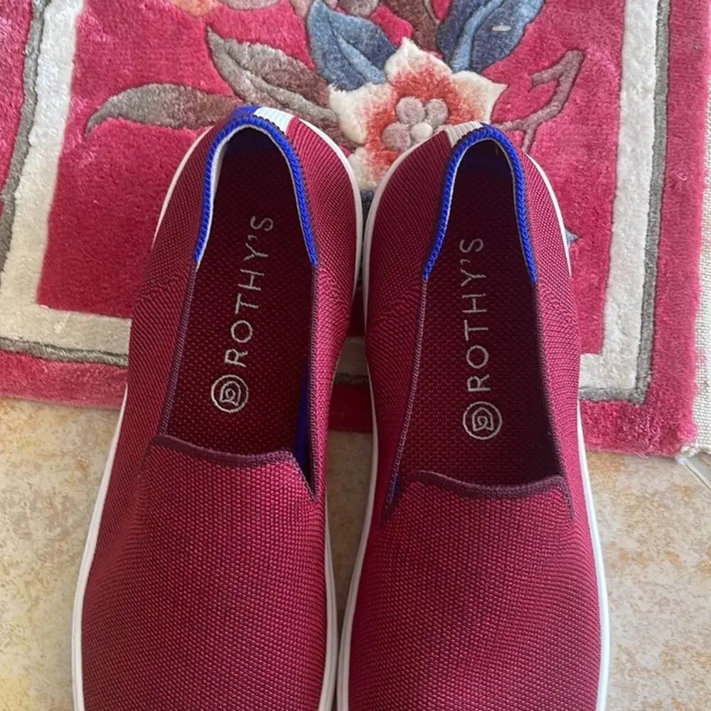 Rothy’s garnets Red size 10 slip on woman's sneakers
